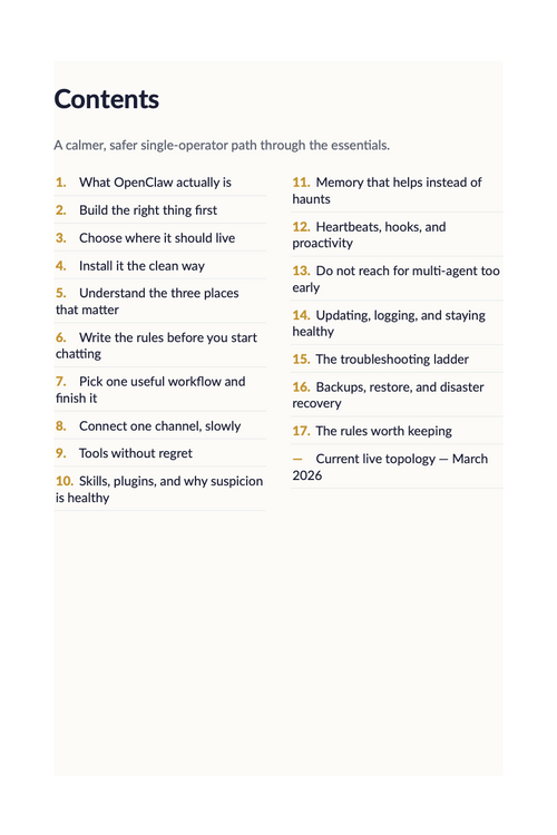 OpenClaw Handbook
